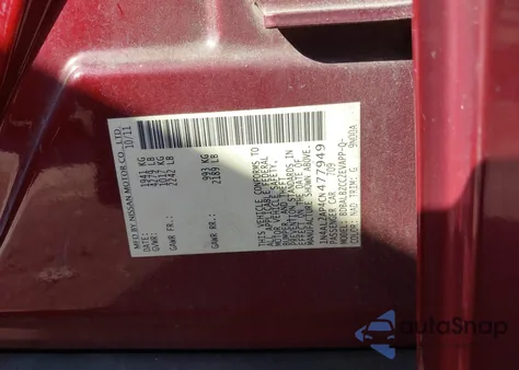 2012 Nissan Altima 2.5 S из США, поврежденный, VIN 1N4AL2AP4CN477949